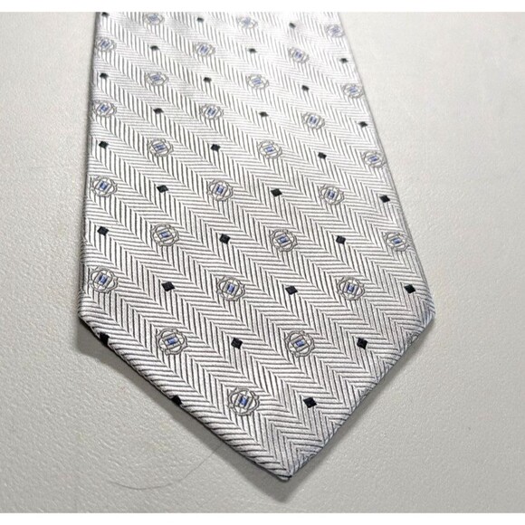 Jos. A. Bank Men's Tie Silver NWT - Picture 6 of 6